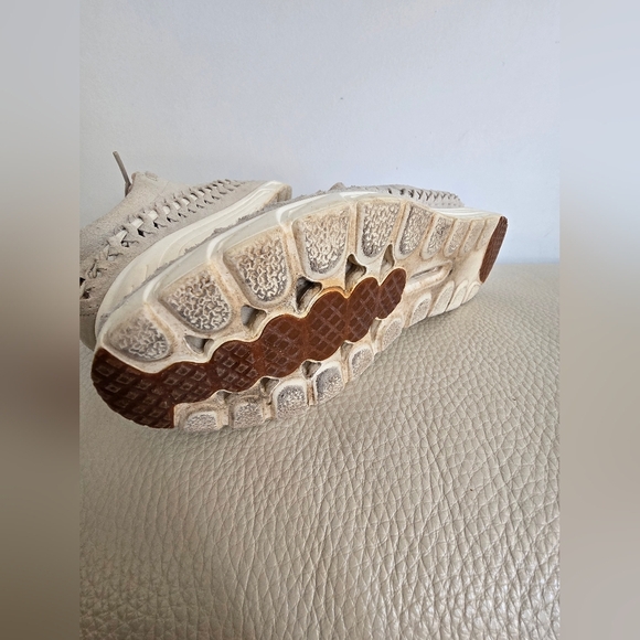 NIKE MAYFLY WOVEN Sneakers Bone Ivory Beige Suede Lightweight Sport White 8.5 - Picture 8 of 8